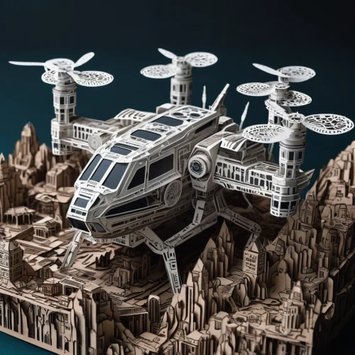 logistics drone,quadcopter,eurocopter,rotorcraft,tiltrotor,satellite express,drone phantom,flying machine,quadrocopter,flying drone,skycraper,helipad,police helicopter,drone,drones,rc model,radio-controlled helicopter,space ship model,futuristic architecture,rescue helipad,Unique,Paper Cuts,Paper Cuts 04