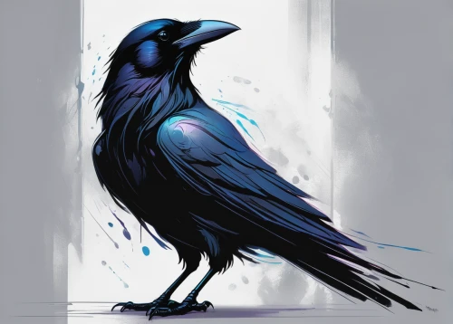 raven bird,raven rook,crows bird,ravens,corvidae,raven's feather,raven,king of the ravens,black raven,crow,magpie,corvus,3d crow,crows,black crow,crow-like bird,corvid,grackle,carrion crow,raven girl,Illustration,Black and White,Black and White 08