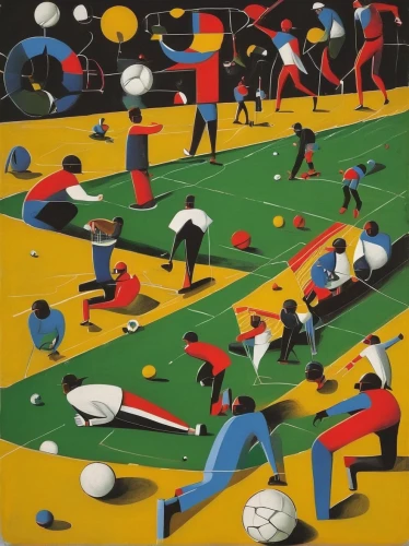 soccer world cup 1954,children's soccer,eight-man football,playing field,australian rules football,traditional sport,croquet,world cup,european football championship,basque rural sports,khokhloma painting,soccer field,david bates,modern pentathlon,six-man football,youth sports,golfers,indigenous painting,hurling,winter sports,Art,Artistic Painting,Artistic Painting 33