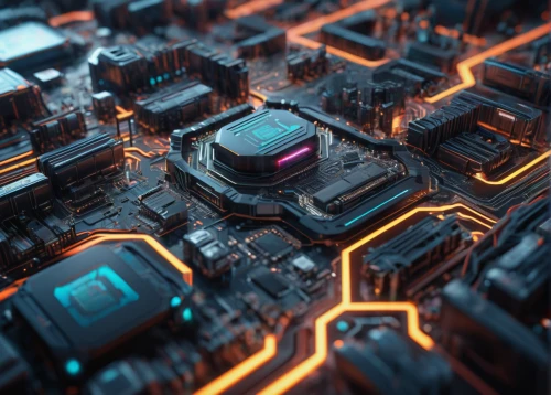 tilt shift,city blocks,cinema 4d,circuitry,3d render,circuit board,colorful city,cityscape,3d rendered,city,isometric,render,transport hub,3d rendering,fantasy city,intersection,black city,cities,townscape,square bokeh,Photography,General,Sci-Fi