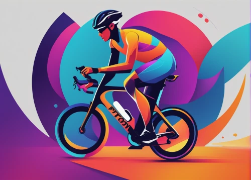 cyclist,vector graphic,artistic cycling,bike colors,bicycle racing,racing bicycle,vector illustration,cycle sport,road bicycle racing,cyclo-cross bicycle,bicycle clothing,cassette cycling,cycling,vector graphics,dribbble icon,cyclo-cross,colorful foil background,bicycle jersey,dribbble,wpap,Conceptual Art,Oil color,Oil Color 08
