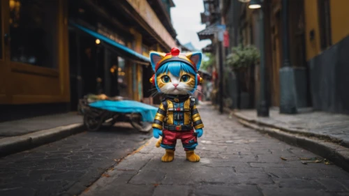 donald duck,pinocchio,pororo the little penguin,smurf figure,geppetto,blue and gold macaw,tucan,toco toucan,canard,triggerfish-clown,pubg mascot,guacamaya,smurf,town crier,city pigeon,street pigeon,alley cat,toucan,wind-up toy,duck bird