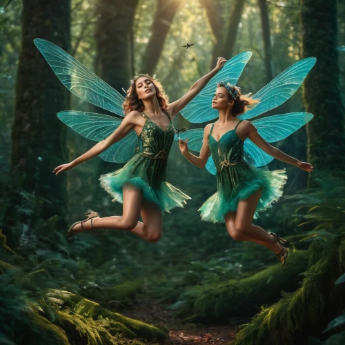 fairies aloft,vintage fairies,fairies,faery,faerie,fairy forest,fairy world,fairy,child fairy,elves flight,wood angels,little girl fairy,fantasy picture,fairy dust,celtic woman,ballerina in the woods,fae,photo manipulation,fantasy art,fairy queen,Photography,General,Fantasy