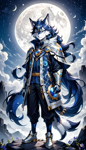 constellation wolf,howling wolf,violinist violinist of the moon,wolf,howl,sigma,gray wolf,lunar,imperial coat,moon and star background,indigo,european wolf,merlin,hamearis lucina,lunisolar theme,kitsune,blue moon,full moon,furta,luna,Anime,Anime,General