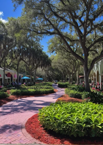 brookgreen gardens,center park,sandpiper bay,hilton head,lafayette square,naples botanical garden,grand floridian,walt disney world,tree-lined avenue,gaylord palms hotel,ponte vedra beach,walt disney center,oldsmar,disney world,tree lined,coconut grove,centennial park,tree lined path,moody gardens,epcot,Illustration,Paper based,Paper Based 01