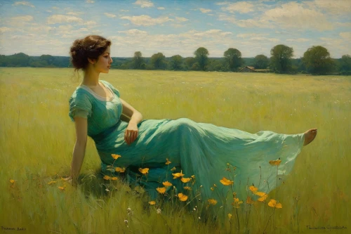 girl lying on the grass,meadow in pastel,summer meadow,meadow,chamomile in wheat field,yellow grass,girl in a long dress,meadows,green meadow,field of flowers,girl in the garden,girl in flowers,daffodil field,dandelion field,daffodils,dandelion meadow,meadow landscape,mirror in the meadow,tall field buttercup,meadows of dew,Art,Classical Oil Painting,Classical Oil Painting 44