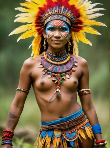 tribal chief,aborigine,indigenous culture,indian headdress,the american indian,american indian,papuan,native american,aboriginal culture,aborigines,indigenous,tribal,aboriginal australian,aboriginal,pachamama,amerindien,shamanism,headdress,shamanic,warrior woman,Conceptual Art,Fantasy,Fantasy 31