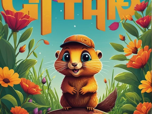 gopher,critter,game illustration,springtime background,squirell,retro easter card,cub,illustrator,strohüte,springtime,bitterroot,field mouse,chipmunk,spring background,springerle,book cover,vector illustration,travel poster,adventure game,kids illustration,Photography,Documentary Photography,Documentary Photography 25