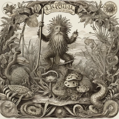 decorative plate,hunting scene,woodland animals,engraving,new world porcupine,porcupine,cd cover,animals hunting,plate,heraldic animal,encarte,hedgehog,rodentia icons,hedgehogs,whimsical animals,zodiac,bonnet ornament,echidna,bookplate,lithograph,Illustration,Retro,Retro 24