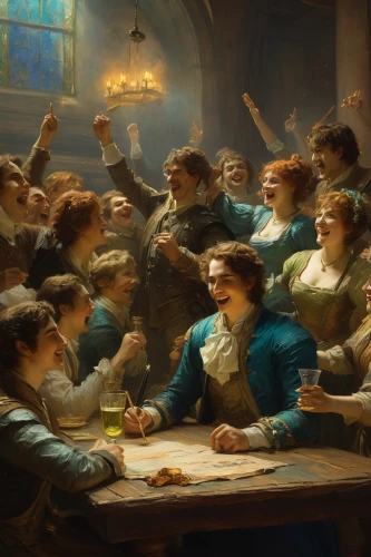 drinking party,the pied piper of hamelin,a party,drinking establishment,bougereau,bottleneck,school of athens,children studying,celebration of witches,shrovetide,apéritif,school children,fête,social group,fraternity,tabletop game,the production of the beer,seven citizens of the country,absinthe,shakers,Art,Classical Oil Painting,Classical Oil Painting 44