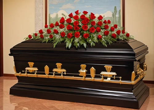 funeral urns,grave arrangement,casket,hathseput mortuary,coffins,coffin,navy burial,funeral,tomb,flower arrangement lying,resting place,life after death,sepulchre,christopher columbus's ashes,carnations arrangement,grave jewelry,muerte,cementerio de colòn,tombstone,grave,Art,Classical Oil Painting,Classical Oil Painting 30