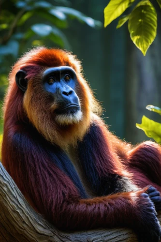 golden lion tamarin,langur,tamarin,uakari,barbary monkey,cercopithecus neglectus,orangutan,gibbon 5,primate,orang utan,gibbon,barbary ape,mandrill,tufted capuchin,belize zoo,anthropomorphized animals,primates,sifaka,capuchin,white-fronted capuchin,Art,Classical Oil Painting,Classical Oil Painting 09