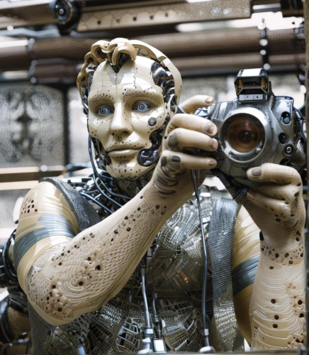 steampunk,antiquariat,paintball marker,c-3po,artist's mannequin,clay doll,the carnival of venice,steampunk gears,sculptor ed elliott,girl with gun,paintball,watchmaker,streampunk,marksman,valerian,vatican museum,prosthetics,girl with a gun,puy du fou,scrap sculpture