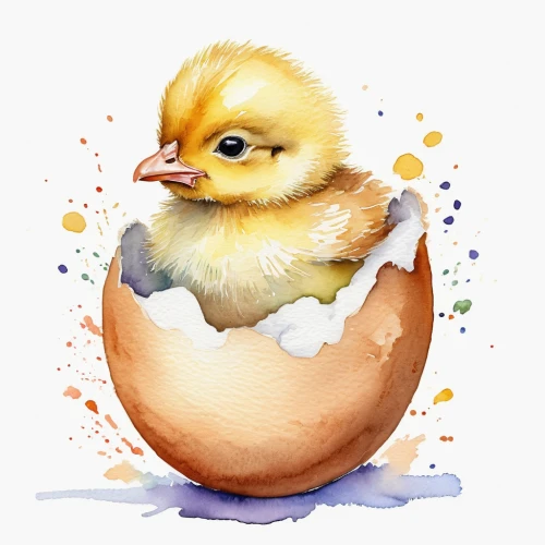 baby chick,easter chick,hatching chicks,pheasant chick,chick,painting eggs,hatching,hatched,duckling,quail egg,golden egg,watercolor bird,nest easter,baby chicken,robin egg,baby chicks,yellow yolk,chicken egg,painted eggs,duck cub,Illustration,Paper based,Paper Based 24
