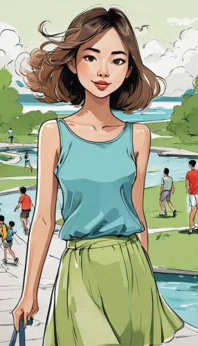 golf course background,a collection of short stories for children,girl with speech bubble,girl walking away,woman walking,fashion vector,girl on the river,travel woman,animated cartoon,summer clip art,women clothes,youth book,girl in a long,beach background,background vector,book cover,sprint woman,golfer,fridays for future,e-book,Illustration,Abstract Fantasy,Abstract Fantasy 23
