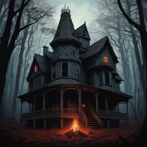witch house,witch's house,the haunted house,haunted house,house in the forest,creepy house,haunted castle,lonely house,ghost castle,halloween poster,house silhouette,halloween and horror,crispy house,little house,doll's house,burning house,two story house,house insurance,abandoned house,haunted,Illustration,American Style,American Style 11