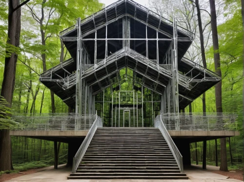 mirror house,forest chapel,glass pyramid,frame house,cubic house,outdoor structure,christ chapel,wood structure,strange structure,cube house,house in the forest,observation tower,syringe house,structural glass,glass building,glass rock,wooden church,pilgrimage chapel,moveable bridge,timber house,Conceptual Art,Graffiti Art,Graffiti Art 01