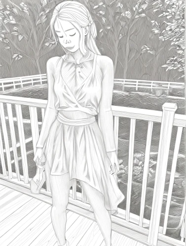 girl drawing,coloring page,digital drawing,a girl in a dress,country dress,fashion sketch,angel line art,jessamine,colourless,mono-line line art,digital illustration,girl in the garden,grayscale,mono line art,girl on the stairs,fashion illustration,digital art,the girl in nightie,line-art,gray-scale,Design Sketch,Design Sketch,Character Sketch