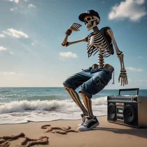 travel insurance,vintage skeleton,danse macabre,itinerant musician,the beach fixing,dance of death,digital nomads,skeletal,suitcase,retro music,music background,do you travel,skeleltt,weekendtravel,blogs music,radio-controlled toy,life after death,world travel,conceptual photography,the living room of a photographer,Photography,General,Fantasy