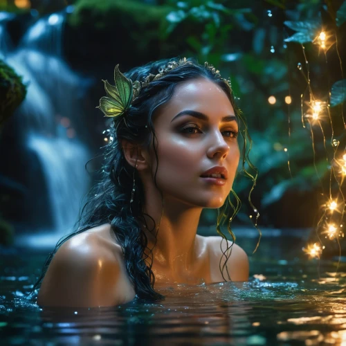 water nymph,photoshoot with water,faery,the night of kupala,faerie,rusalka,girl on the river,mystical portrait of a girl,under the water,fae,waterfall,hula,in water,fairy queen,woman at the well,siren,underwater background,water wild,fire and water,water fall,Photography,General,Fantasy