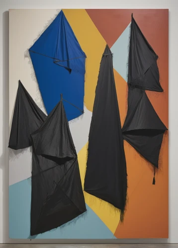 bats,hanging bat,manta rays,kites,witches' hats,sails of paragliders,flying fox,pterodactyls,racing flags,bat,megabat,black macaws sari,modern art,pennant garland,father's day bunting,little red flying fox,installation,diving fins,parachutes,eagleray,Conceptual Art,Daily,Daily 18