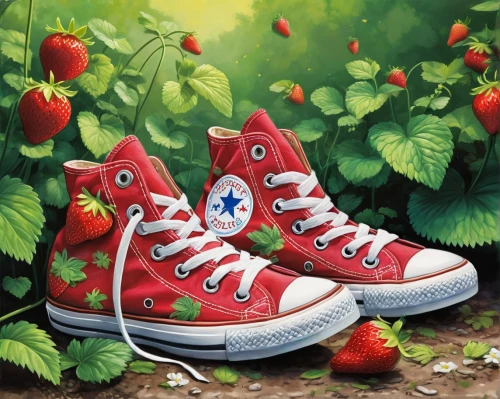 watermelon painting,red berries,red apples,converse,berries,strawberries,sweet cherries,strawberry tree,red strawberry,red shoes,red apple,red berry,strawberry,apples,wild berries,garden shoe,cherries,apple pair,heart cherries,red fruits,Conceptual Art,Daily,Daily 24