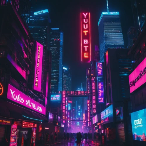 shanghai,hong kong,shinjuku,taipei,time square,kowloon,neon lights,colorful city,cyberpunk,hk,tokyo,city at night,neon sign,city lights,tokyo city,metropolis,times square,chongqing,neon,vapor,Conceptual Art,Sci-Fi,Sci-Fi 26