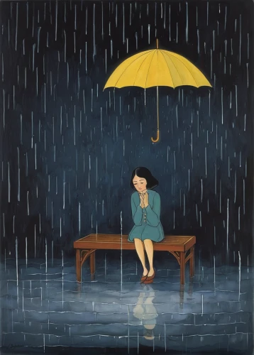 little girl with umbrella,rainy day,rain,blue rain,rainy season,loneliness,in the rain,rainy,umbrella,raining,heavy rain,raindrop,man with umbrella,light rain,golden rain,to be alone,rainy weather,melancholy,summer umbrella,rains,Illustration,Black and White,Black and White 22