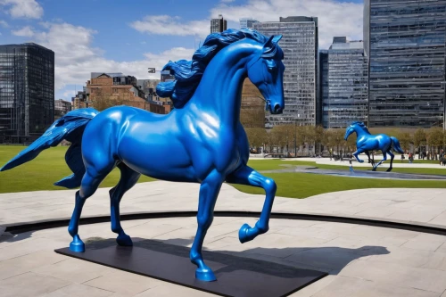 equestrian statue,painted horse,the horse at the fountain,steel sculpture,racehorse,two-horses,man and horses,city of london,bronze sculpture,pegaso iberia,sculpture park,colorful horse,bay horses,wooden horse,cavalry,public art,mazarine blue,sculptor ed elliott,belgian horse,chalkhill blue,Illustration,Black and White,Black and White 26
