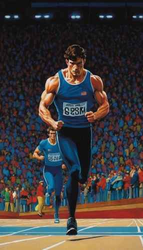 decathlon,athletics,athlete,oil on canvas,record olympic,rio 2016,marathon,runner,olympic games,danila bagrov,2016 olympics,the sports of the olympic,athletes,track,track and field,olympic summer games,110 metres hurdles,100 metres hurdles,oil painting on canvas,finish line,Conceptual Art,Daily,Daily 09