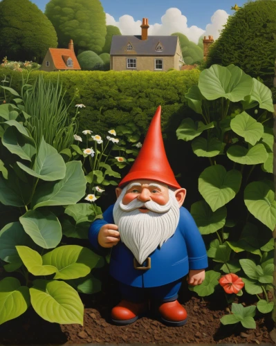 garden gnome,gnome,gnomes,scandia gnome,scandia gnomes,giant rhubarb,gardener,gnomes at table,vegetables landscape,valentine gnome,gnome and roulette table,vegetable field,gnome skiing,dwarf,arrowroot family,gardening,gnome ice skating,vegetable garden,clove garden,clipped hedge,Art,Artistic Painting,Artistic Painting 30