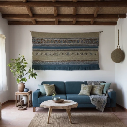 moroccan pattern,turquoise wool,provencal life,tapestry,sitting room,interior decor,rug,boho art,mazarine blue,scandinavian style,boho,decor,chaise longue,home interior,living room,interior decoration,window valance,wall decoration,livingroom,contemporary decor,Photography,Documentary Photography,Documentary Photography 26