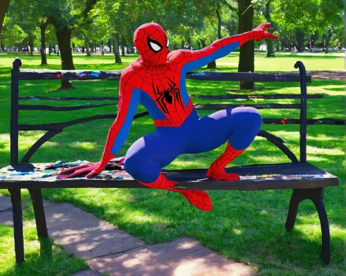 park bench,man on a bench,picnic,picnic table,spiderman,spider-man,chair png,in the park,family picnic,child in park,spider man,bench,peter,sit,picnic basket,web,spider bouncing,the park,superhero background,benches,Art,Artistic Painting,Artistic Painting 40