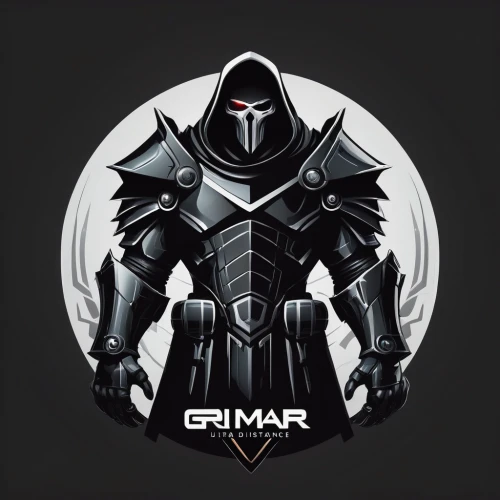 grimm reaper,g badge,armored,gim,gray icon vectors,armor,grim,armored animal,grenadier,steam icon,bot icon,growth icon,llucmajor,grime,armour,gamekeeper,templar,aframax,vector graphic,massively multiplayer online role-playing game,Unique,Design,Logo Design