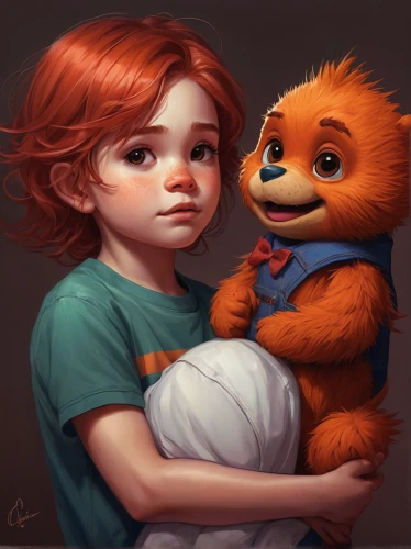 child fox,stuffed animals,kids illustration,stuffed animal,cuddly toys,mozilla,child portrait,little fox,little boy and girl,plush toys,stuffed toys,soft toys,baby and teddy,stuffed toy,conker,plush dolls,cuddly toy,digital painting,red panda,firefox,Conceptual Art,Fantasy,Fantasy 17