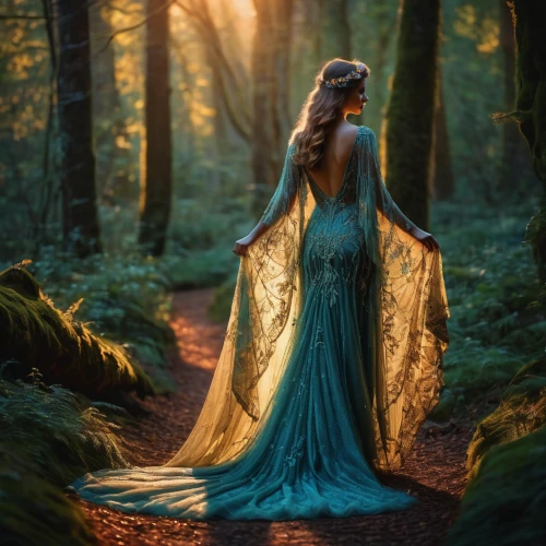 ballerina in the woods,celtic woman,faery,faerie,girl in a long dress,forest of dreams,enchanted forest,fairy queen,enchanted,mystical portrait of a girl,fantasy picture,enchanting,fairy forest,fairytale,a fairy tale,fairy tale,fairytale forest,fairy peacock,elven forest,fairytales,Photography,General,Fantasy