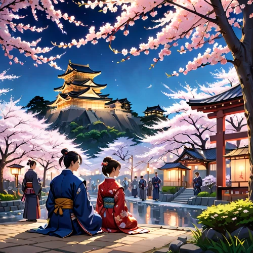 japanese sakura background,sakura background,the cherry blossoms,sakura trees,mukimono,japanese background,japanese art,ginkaku-ji,japanese culture,tsukemono,japanese shrine,kimonos,spring festival,cherry blossom festival,japan landscape,sakura blossoms,cherry blossoms,ceremony,plum blossoms,cherry trees,Anime,Anime,General