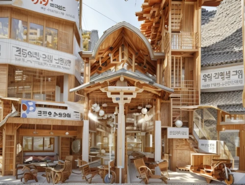 korean village snow,hanok,korean folk village,bukchon,japanese architecture,asian architecture,namsan hanok village,cube stilt houses,south korea,wooden houses,gangwon do,cubic house,timber house,wooden construction,gyeonggi do,shirakawa-go,daegu,escher village,hanging houses,chinese architecture