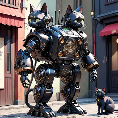 armored animal,canis panther,minibot,cat vector,chat bot,rex cat,posavac hound,argus,mech,bolt-004,bastion,griffon bruxellois,mecha,bot,renascence bulldogge,prowl,military robot,eurohound,gundogmus,cat warrior,Anime,Anime,General