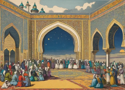 rem in arabian nights,orientalism,eid-al-adha,caravanserai,king abdullah i mosque,islamic lamps,ibn tulun,arabic background,quasr al-kharana,islamic pattern,caravansary,procession,bazaar,sultan ahmed,samarkand,khazne al-firaun,muhammad-ali-mosque,ramadan background,from persian shah,mulukhiyah,Art,Classical Oil Painting,Classical Oil Painting 39