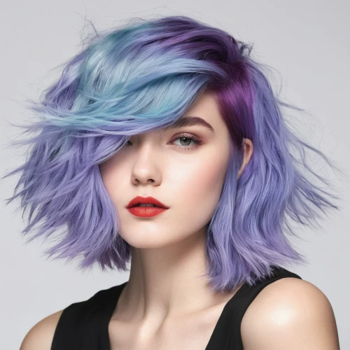 trend color,1color,rainbow waves,natural color,asymmetric cut,artist color,blue hair,violet colour,purple blue,color 1,hair coloring,violet,pixie-bob,light purple,to dye,feathered hair,dye,violet head elf,ultraviolet,lilac,Art,Artistic Painting,Artistic Painting 35