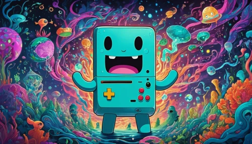 spaceman,abstract cartoon art,astronaut,lost in space,rimy,spacefill,phone icon,extraterrestrial,nebula,vector art,electro,pac-man,space,pacman,tiktok icon,vector illustration,cellular,tetris,robot in space,cartoon video game background,Illustration,Realistic Fantasy,Realistic Fantasy 39