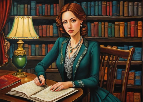 librarian,jane austen,girl studying,author,women's novels,persian poet,lilian gish - female,elizabeth nesbit,victorian lady,sci fiction illustration,book illustration,barbara millicent roberts,tutor,girl at the computer,artist portrait,romantic portrait,writing-book,woman thinking,woman portrait,portrait of a woman,Illustration,Abstract Fantasy,Abstract Fantasy 12