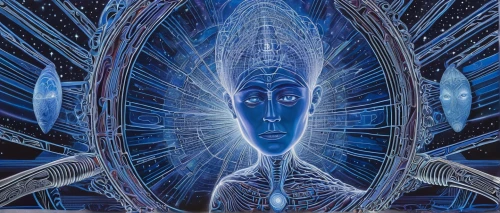 meridians,astral traveler,shamanic,connectedness,somtum,whirl,shiva,kundalini,transcendence,biomechanical,mind-body,cybernetics,shamanism,consciousness,cyberspace,vipassana,bodhisattva,neural pathways,mirror of souls,buddha,Illustration,Abstract Fantasy,Abstract Fantasy 21