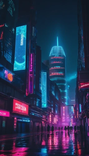 shanghai,taipei,cyberpunk,shinjuku,chongqing,hong kong,tokyo city,hk,hanoi,kowloon,colorful city,tokyo,nanjing,city at night,neon lights,cityscape,futuristic landscape,metropolis,busan,fantasy city,Conceptual Art,Sci-Fi,Sci-Fi 26