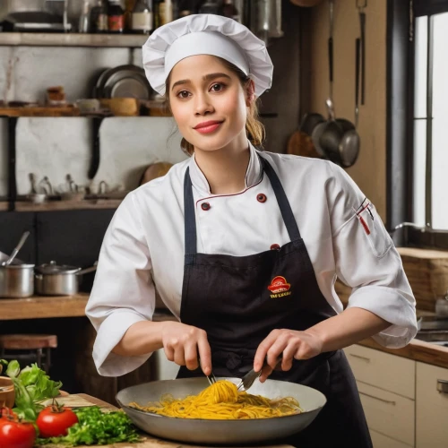 girl in the kitchen,chef,chef's uniform,chef hat,restaurants online,filipino cuisine,yellow curry,cooking show,chef hats,vietnamese,arroz con pollo,food and cooking,cooking book cover,food preparation,nutritional yeast,vietnamese cuisine,star kitchen,laotian cuisine,pastry chef,vietnamese woman,Art,Classical Oil Painting,Classical Oil Painting 07