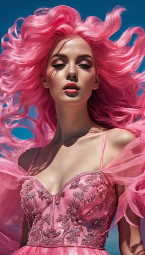 pink hair,pink beauty,artificial hair integrations,pink lady,barbie,fringed pink,barbie doll,rapunzel,magenta,hair coloring,wig,natural pink,cochineal,pink background,pink double,color pink,rose quartz,sky rose,fluttering hair,mermaid background,Photography,General,Natural