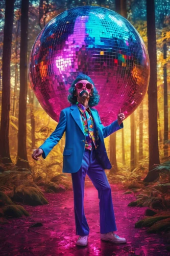 disco,prism ball,disco ball,mirror ball,discobole,crystal ball,globetrotter,spirit ball,the ball,magician,ringmaster,crystal ball-photography,groovy,parookaville,time traveler,electron,beatenberg,70s,psychedelic,orb,Illustration,Realistic Fantasy,Realistic Fantasy 38