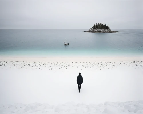conceptual photography,man at the sea,andreas cross,to be alone,grey sea,photomanipulation,dark beach,isolated,the people in the sea,photo manipulation,sea-salt,james handley,solitary,solitude,loneliness,black landscape,lago grey,blue sea,black sea,exploration of the sea,Photography,Documentary Photography,Documentary Photography 04