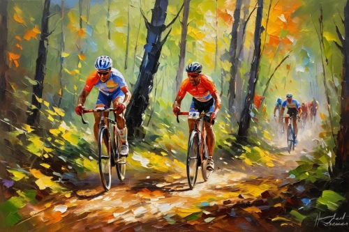 artistic cycling,cyclists,cyclo-cross,bicycle racing,cyclist,road bicycle racing,cross-country cycling,cross country cycling,tour de france,road bikes,oil painting on canvas,road cycling,cycling,bicycle ride,oil painting,bike colors,bicycles,150km,cyclo-cross bicycle,bikes,Conceptual Art,Oil color,Oil Color 22